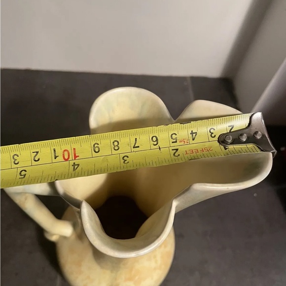 Vintage Beswick Ware England Art Deco Yellow Green pitcher 9” - Picture 10 of 10